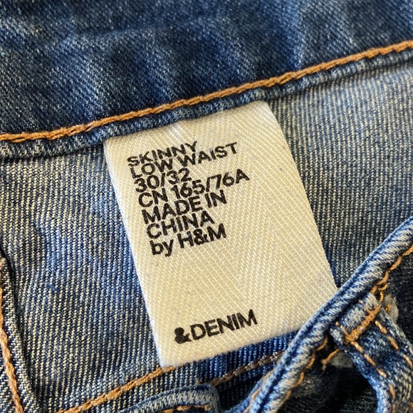 H&M Skinny Low waist Jeans - US 30/32 - Picture 3 of 5